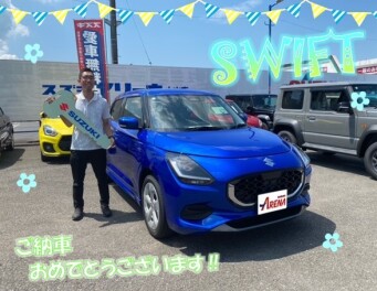 スイフトご納車‼おめでとうございます(^o^)丿
